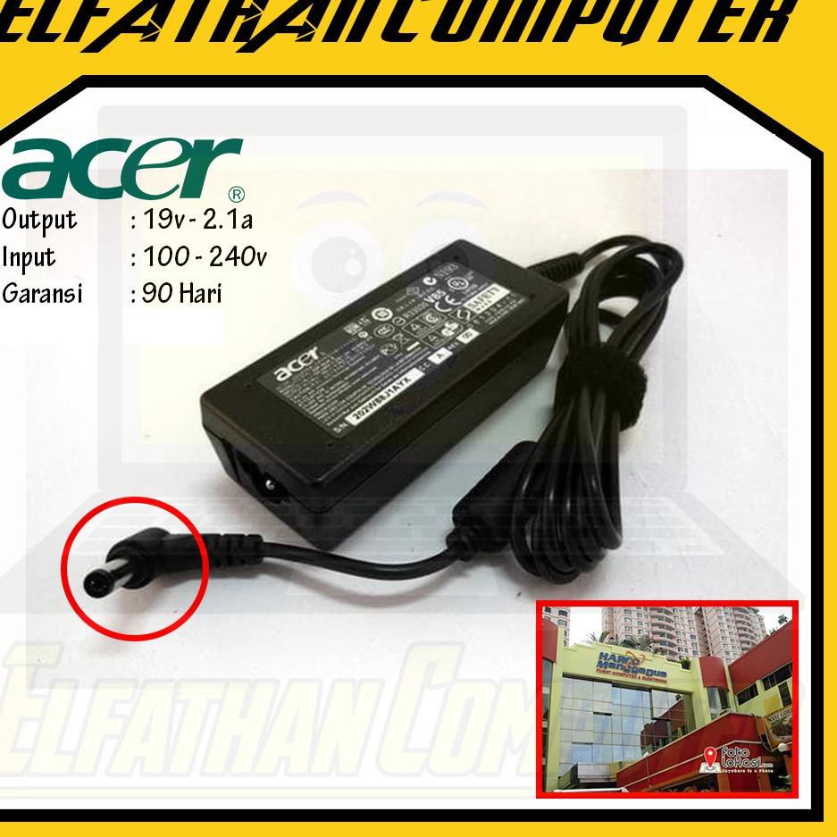 New Stock Charger Casan Adaptor Laptop Acer One 14 Z1401 Z1402 - 19V 2.1A