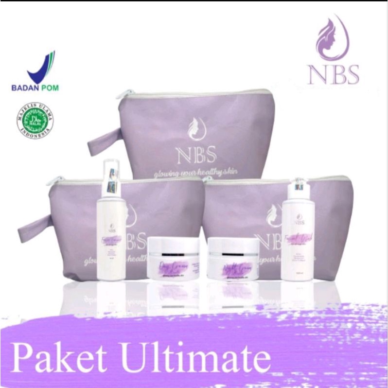 NBS Skincare Paket Skincare Bpom Glowing Perawatan Wajah Lifting Serum Acne Spot Extra Glow