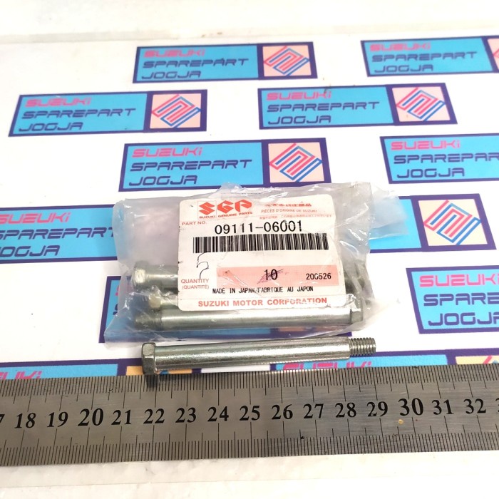 Suzuki Parts 09111-06001-000 Bolt Lock Seat / Baut Engsel Jok RK Cool Ori