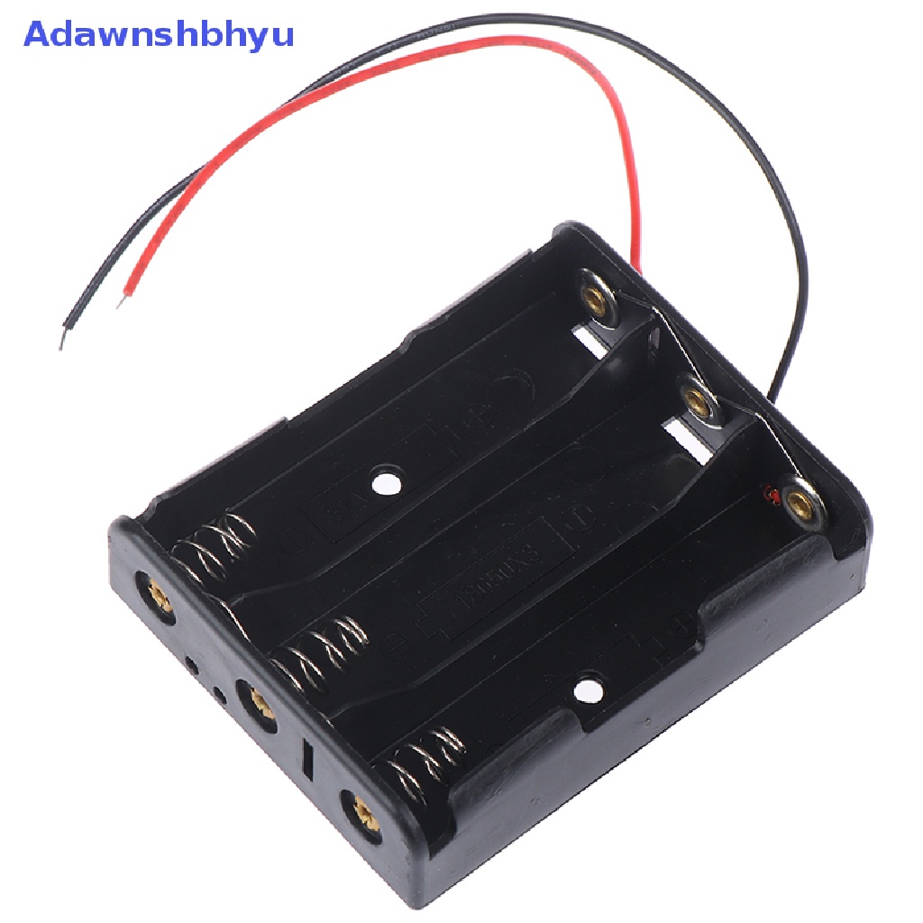 Adhyu 1PC Tempat Penutup Case Penyimpanan Bahan Plastik Li-ion Untuk2Per3 /4x3.7V 18650 DIY ID