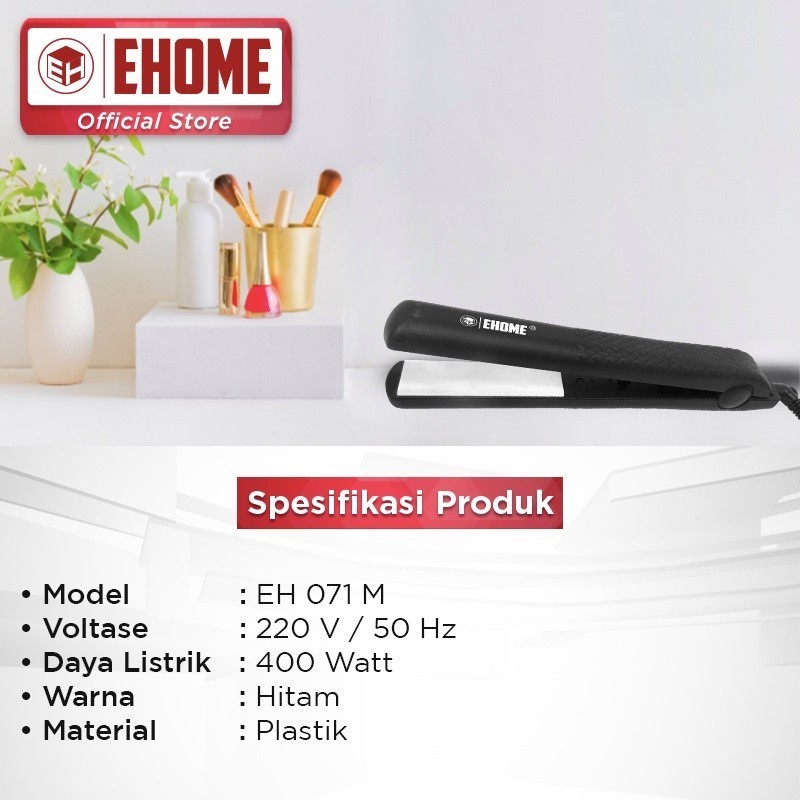 SEKAI Ehome Catokan Rambut Hair Straightener EH 701 M . Baru &amp; Bergaransi