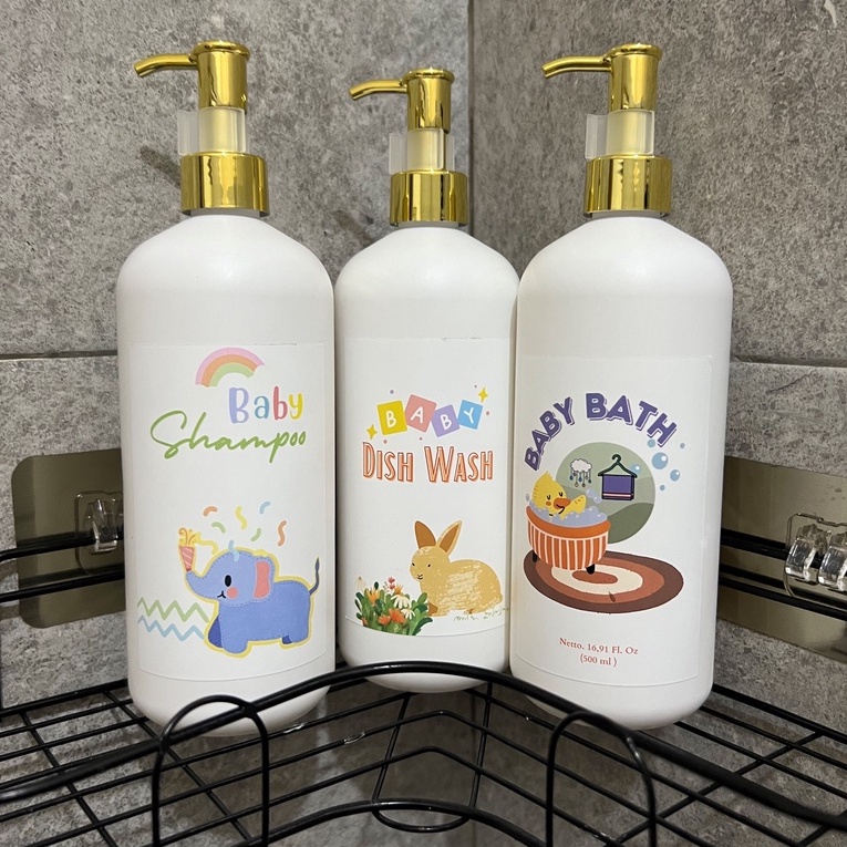 BOTOL SABUN CAIR BAYI REFILL ISI ULANG PREMIUM LUXURY BABY WASH 500 ML BABY SERIES