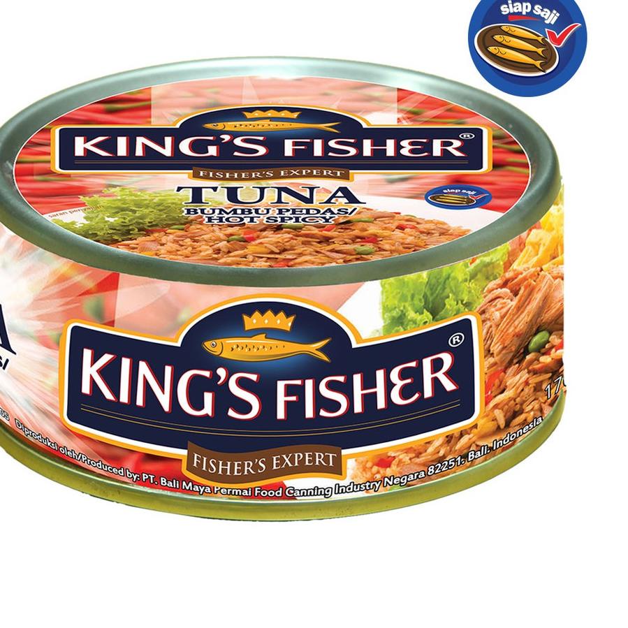

향 King's Fisher Paket 3 Pcs Tuna Spicy 170 gr gratis sarden 155 gr Hot Sale !
