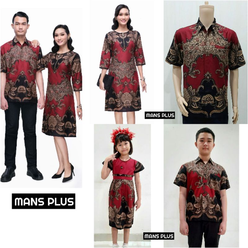 Dress Batik Wanita Modern Jumbo Terusan Batik Tunik Big Size M L XL XXL 4L 5L Baju Kantor Wanita VV-Mrh