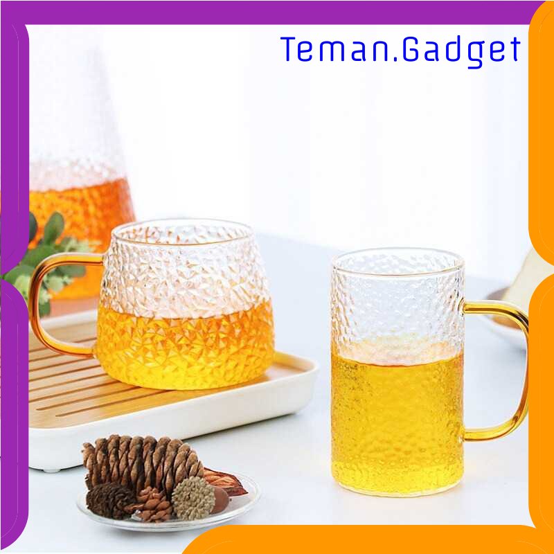 TG - DPR Miflame Gelas Cangkir Minum Hammer Pattern 400ml - JJ914