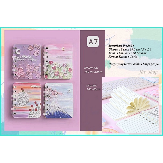 

Notebook Scrapbook Notebook Aesthetic Notebook Mini Pocket Notebook Beautiful Landscape Notebook A7
