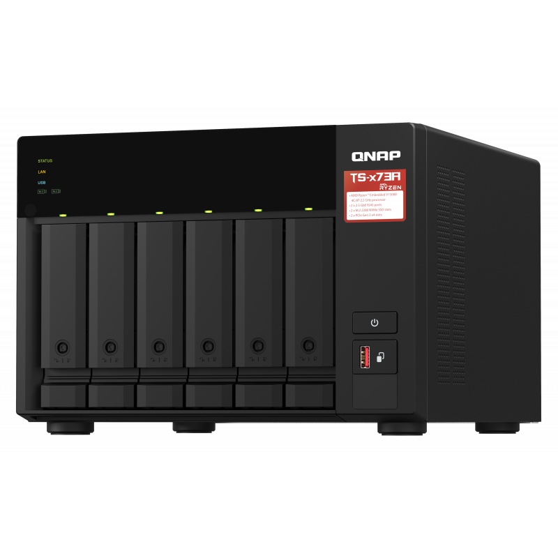 QNAP TS-673A-8G 6-Bay NAS Server External Storage Cloud TS673A