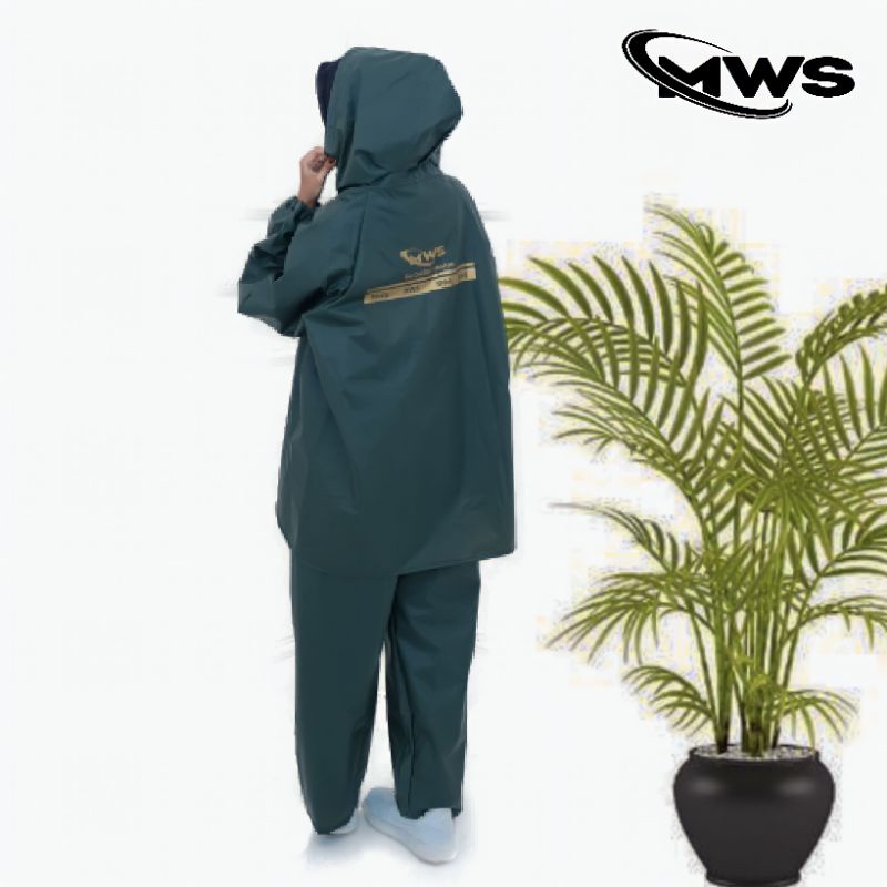 Jas Hujan Setelan RAINCOAT uk M L XL XXL Mantel Jaket berkewalitas pria dan wanita By MWS