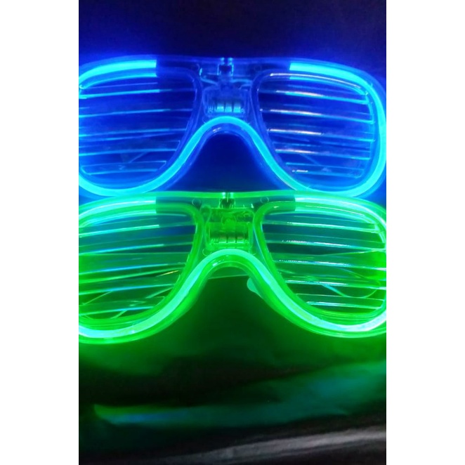 LED Kacamata Nyala Malam Colorful Eyeglass