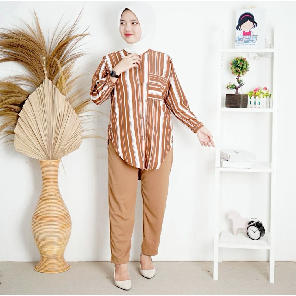 Tq88indonesia Fashion Baju Setelan Wanita Terbaru /  MADLEYN SET / Stelan / Outfit Cewek  Terbaru / Busana Casual / Ootd Kasual