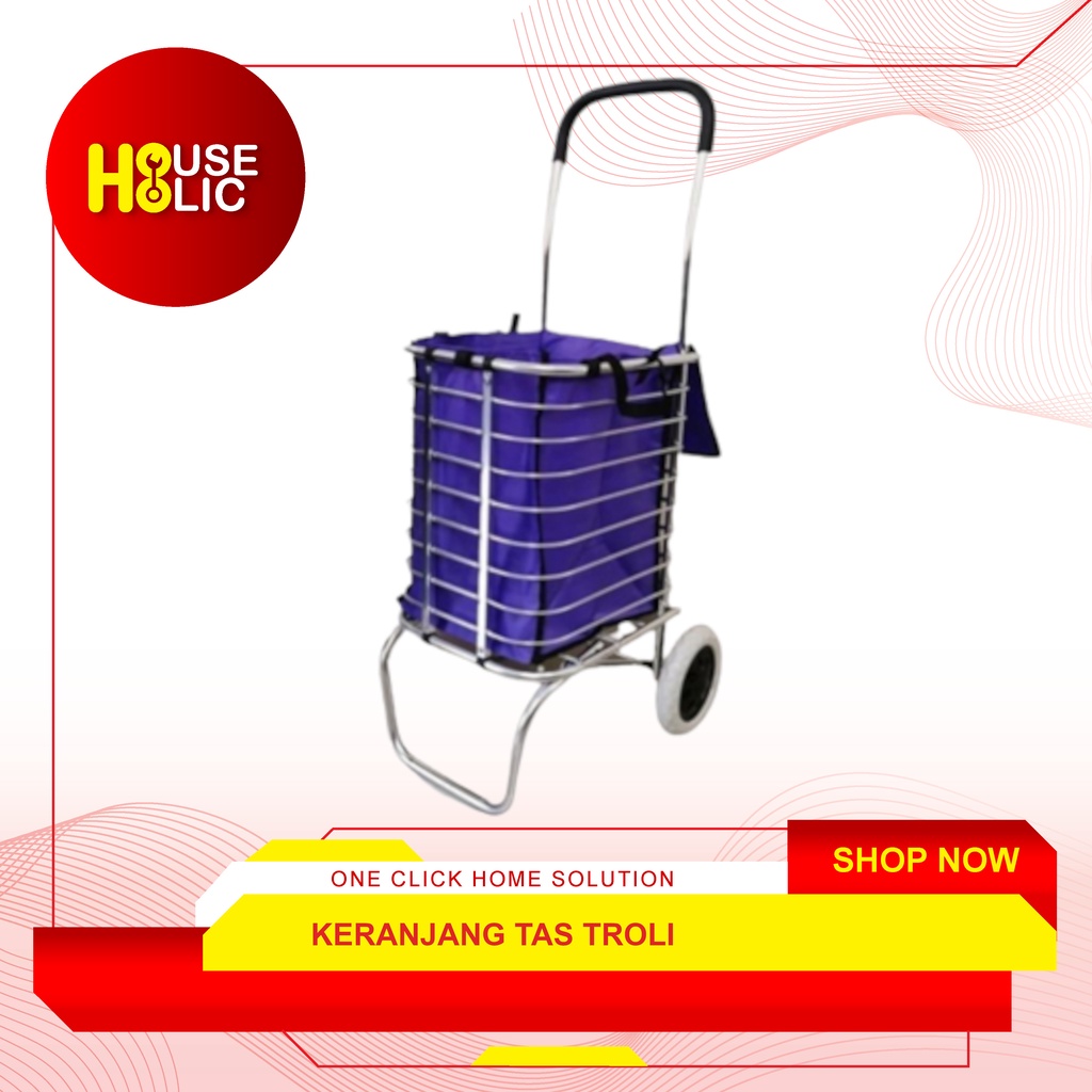 KENMASTER Keranjang Troli Barang Bag / Hand Trolley Cart Aluminium