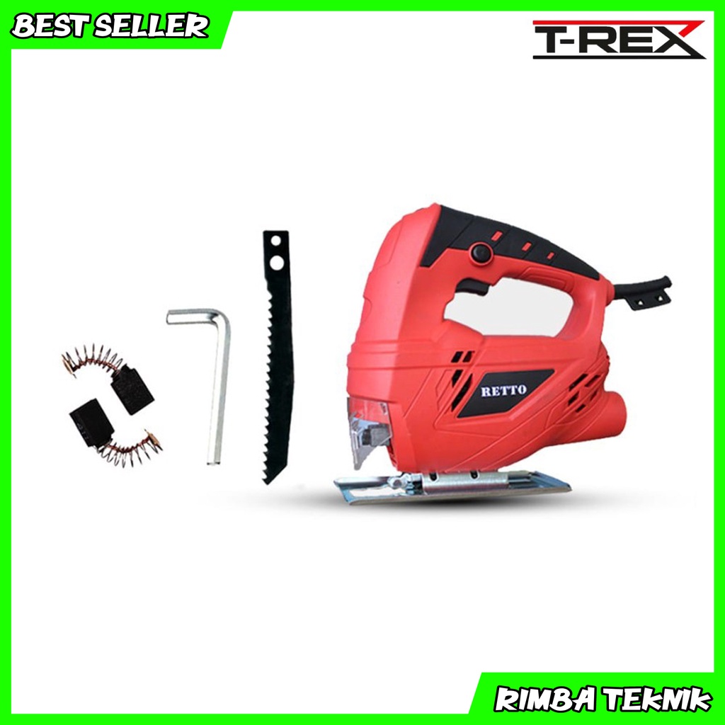 Mesin Gergaji kayu Triplek Jig Saw Machine T-REX TRX-JS55A Mesin Jigsaw Variable speed