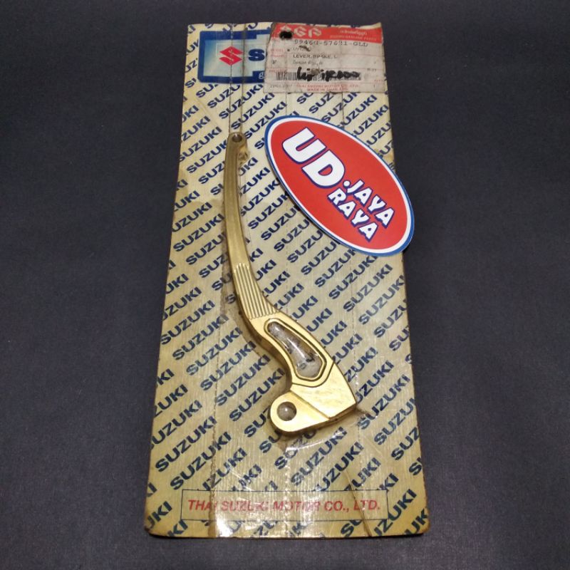 aksesoris variasi handle tuas rem belakang bagian kiri suzuki spin gold original ori asli sga