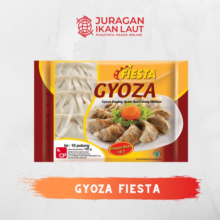 

Gyoza Daging Ayam dan Udang Olahan CP Fiesta 180Gr - Isi 10 Potong