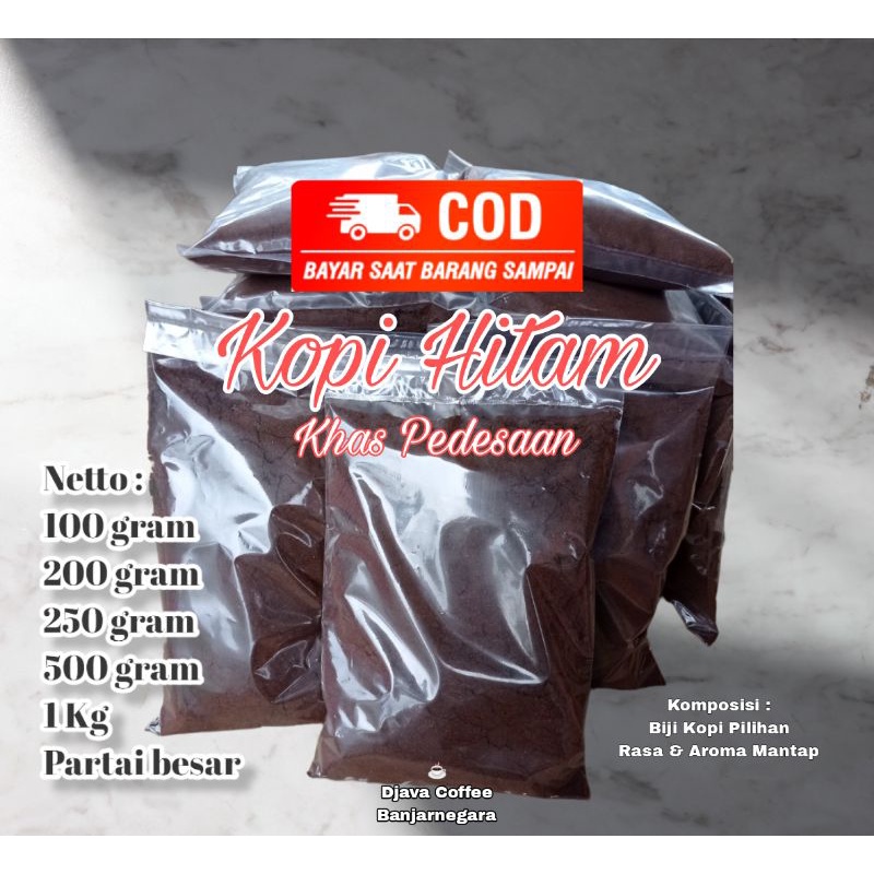 

Kopi hitam bubuk Robusta kiloan rasa aroma mantap 100 gram 200 gram 500 gram 1kg murah reseller