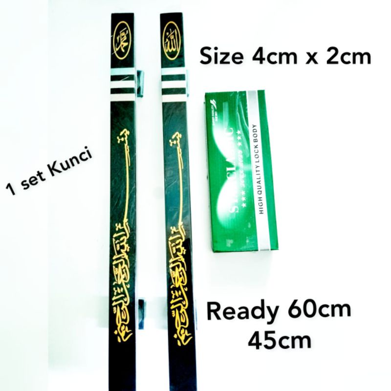 handle pintu/gagang pintu rumah minimalis anti karat. model tulisan arab