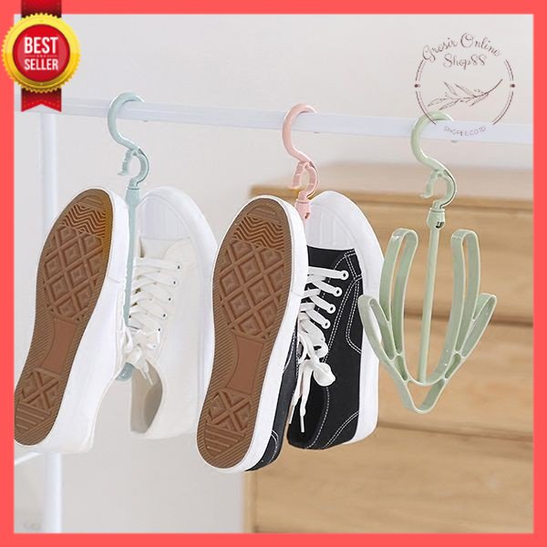 GOS -I207- Hanger Sepatu Sandal - Gantungan Jemuran Sepatu Sandal - Gantungan Sepatu U Shaped