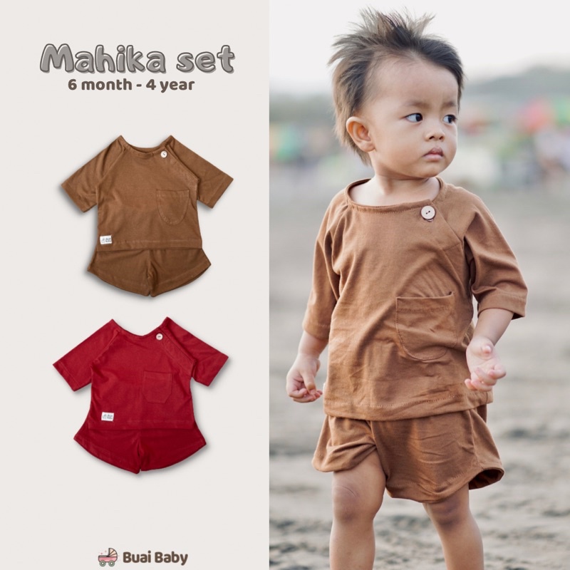 BUAI - MAHIKA SET / Setelan Baju Anak / Baju Bayi