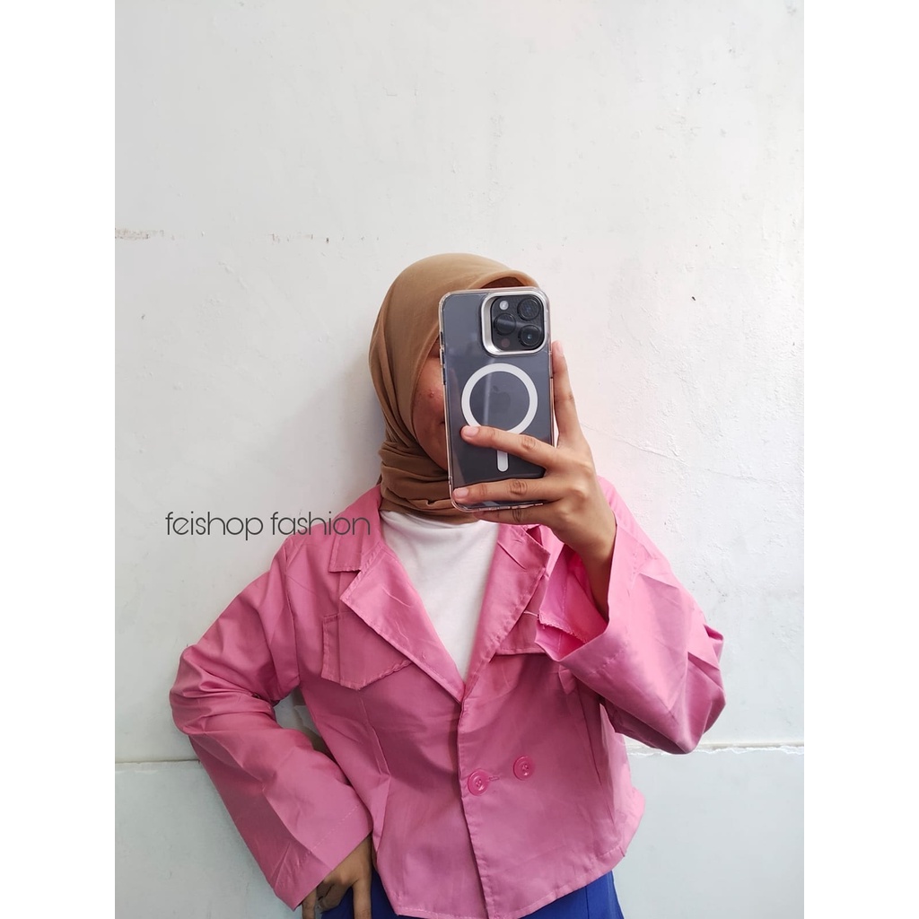 SALE ! ROSE Blazer Crop / Outer Blazer Crop / Blazer Kerja