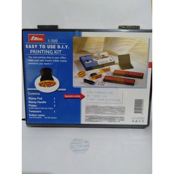 

Stempel Shiny S200 printing kit