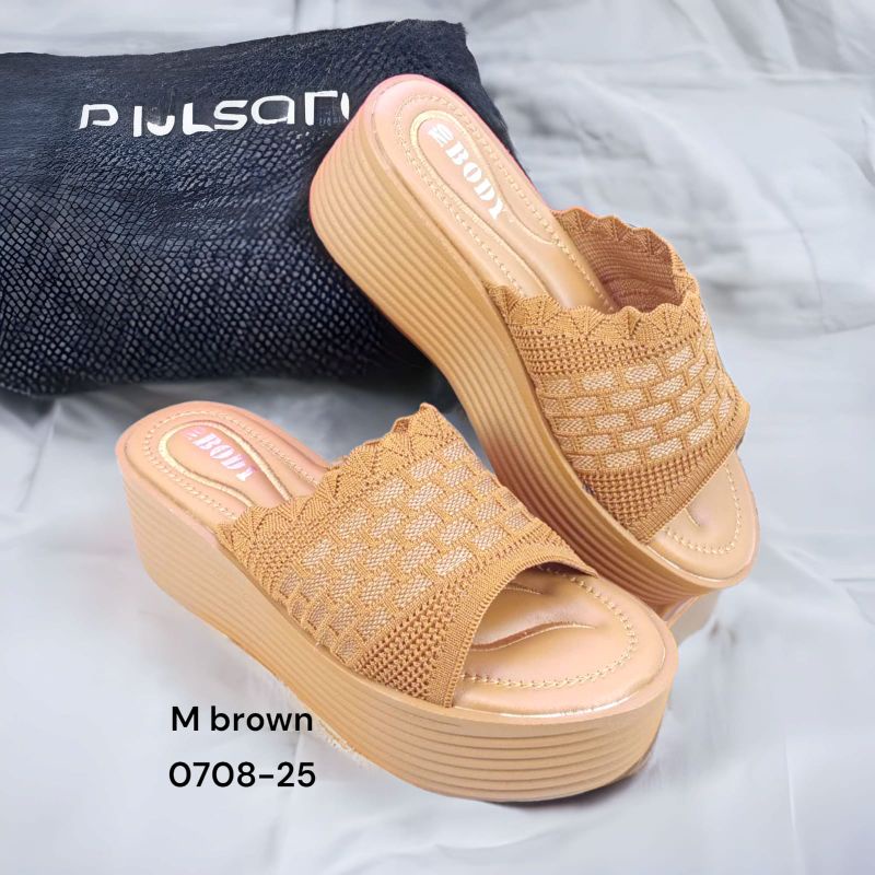 SANDAL WEDGES IMPORT WANITA NO BODY 0708-25