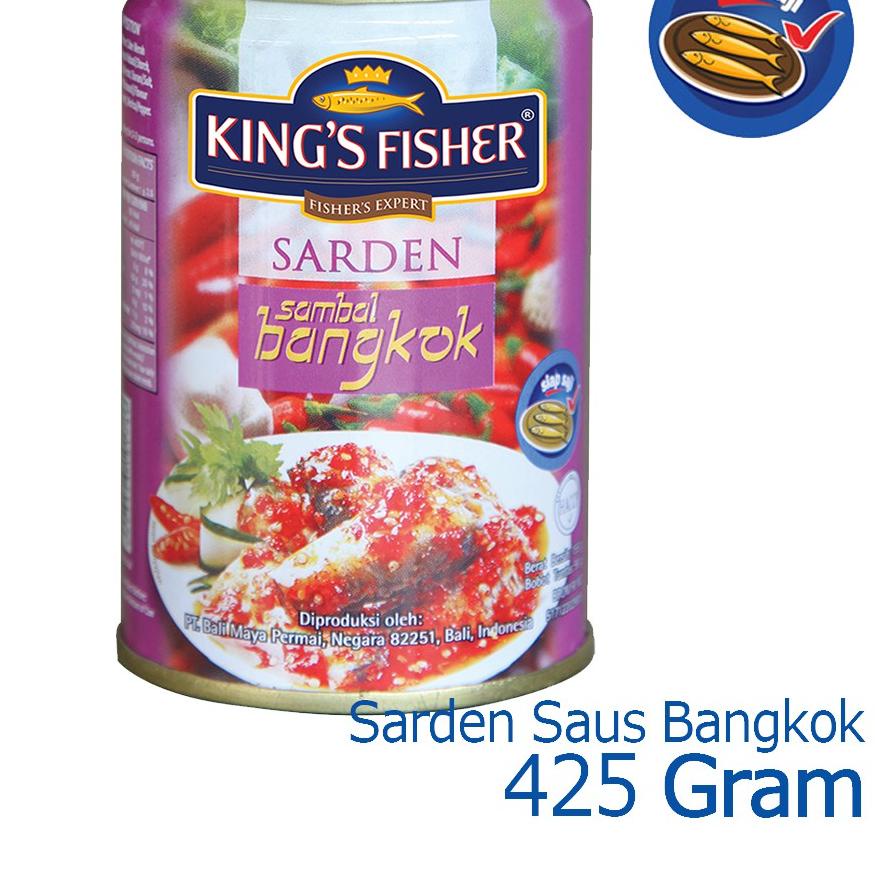 

12.12 BIG SALE FASION King's Fisher Sarden saus bangkok Makanan Kaleng 425 gr grosir