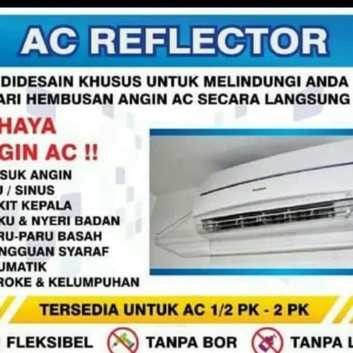 AKRILIK AC / TALANG PENAHAS HEMBUSAN AC /MIKA AC 2PK PNJG 120 CM