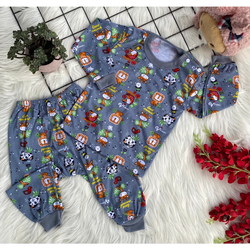 Setelan baju bayi  laki laki tangan panjang 6 bulan-2 tahun PRINTING DZAKIRA CELANA PAMPERS (ONE SIZE)