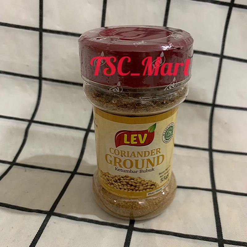 

Lev Ketumbar Bubuk 55gr / Lev coriander ground 55gr / Lev / Ketumbar / Bubuk 55gr / coriander / ground