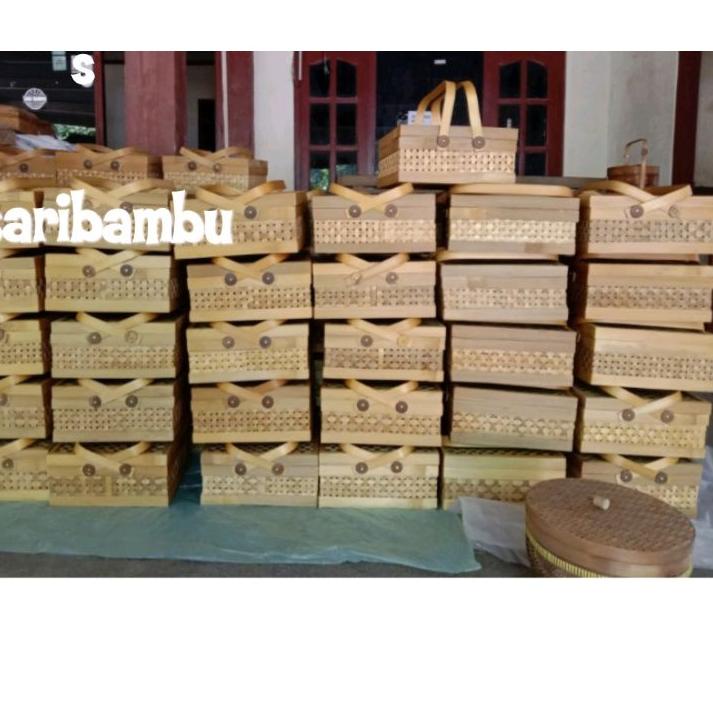 Jual Special Rantang Bambu Cm Kotak Susun Hampers Bambu Box