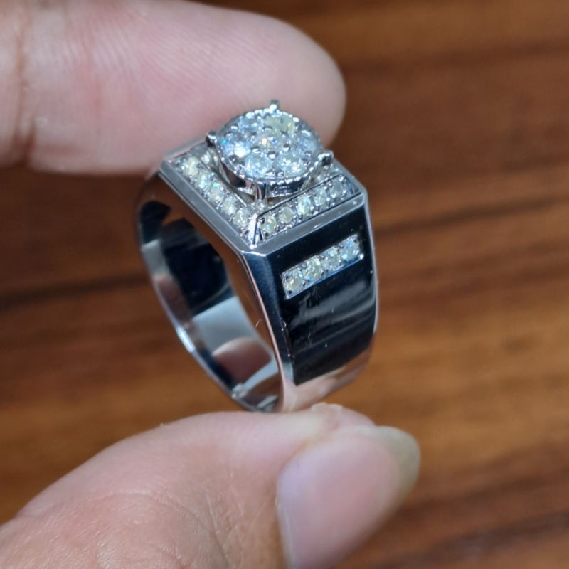 cincin fashion pria | cincin berlian pria asli | cincin perak pria asli