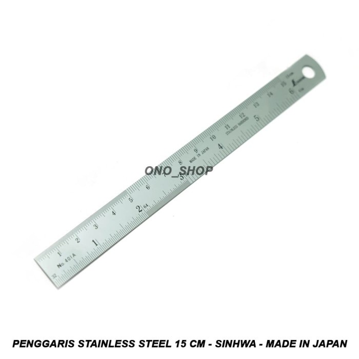 

Penggaris Stainless Steel 15 cm - Sinhwa - Made in Japan onosh00 Ayo Beli