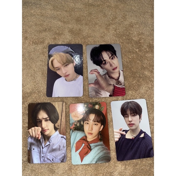 Photocard Lee Know, Hyunjin Double side, Changbin, Seungmin