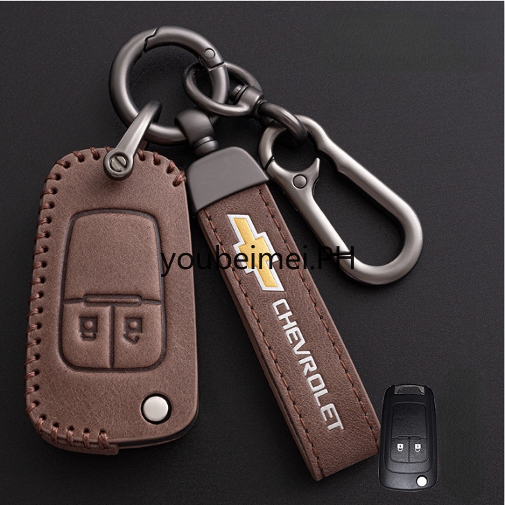 Casing Kunci Mobil Bahan Kulit Untuk Chevrolet Cruze Aveo Trax Opel Vauxhall Mokka Encore Astra Corsa Zafira