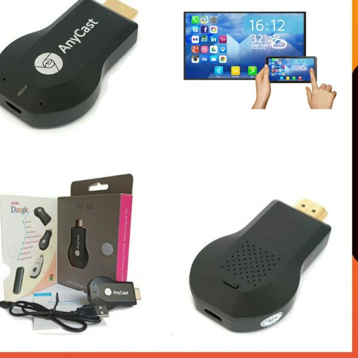 [COD] PAKET ANYCAST HDMI DONGLE / ALAT PENYAMBUNG HP DENGAN TV TABUNG HDMI DONGEL ANYCASH MIRACAST W