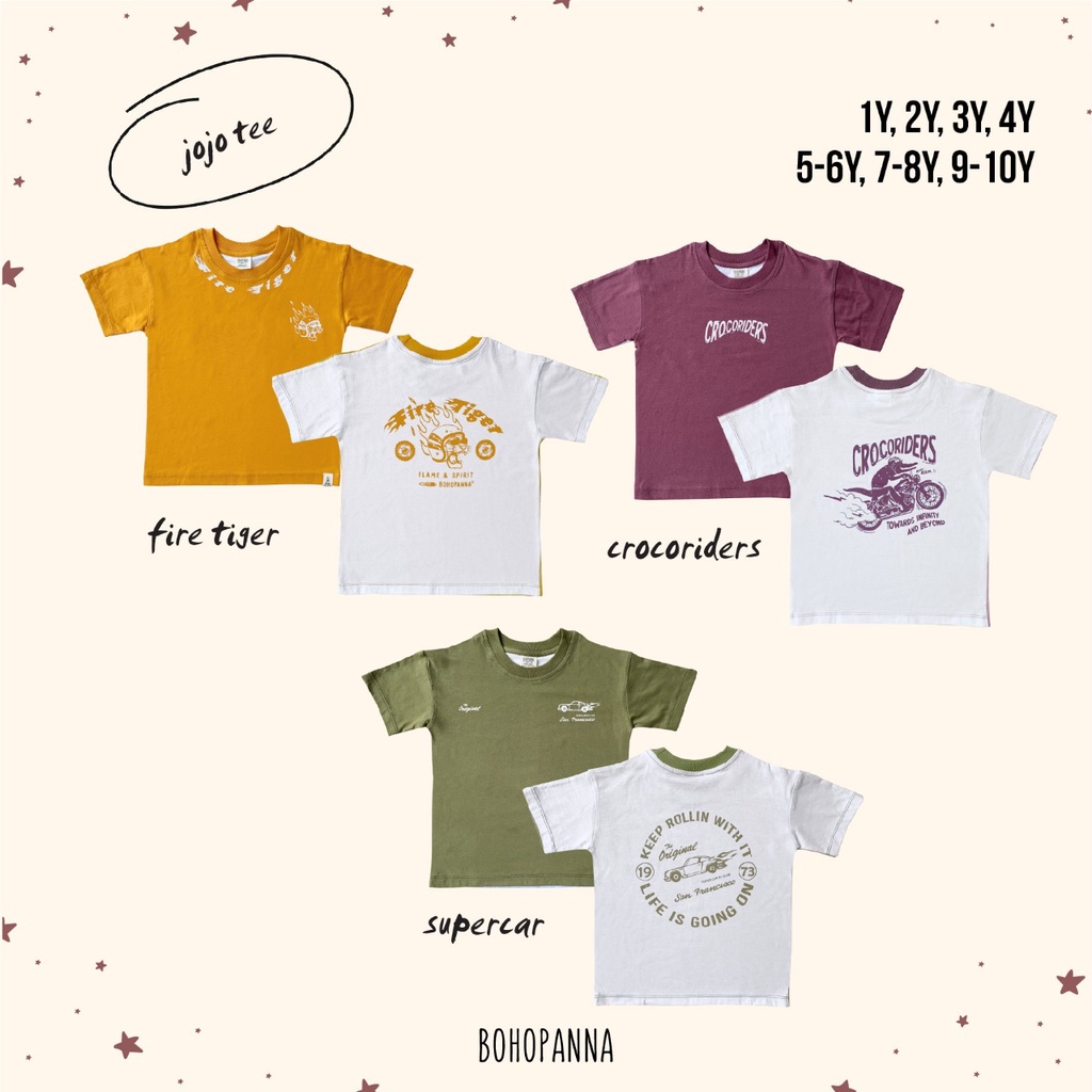 Bohopanna Jojo Tee - Atasan Kaos Anak 1-8 tahun