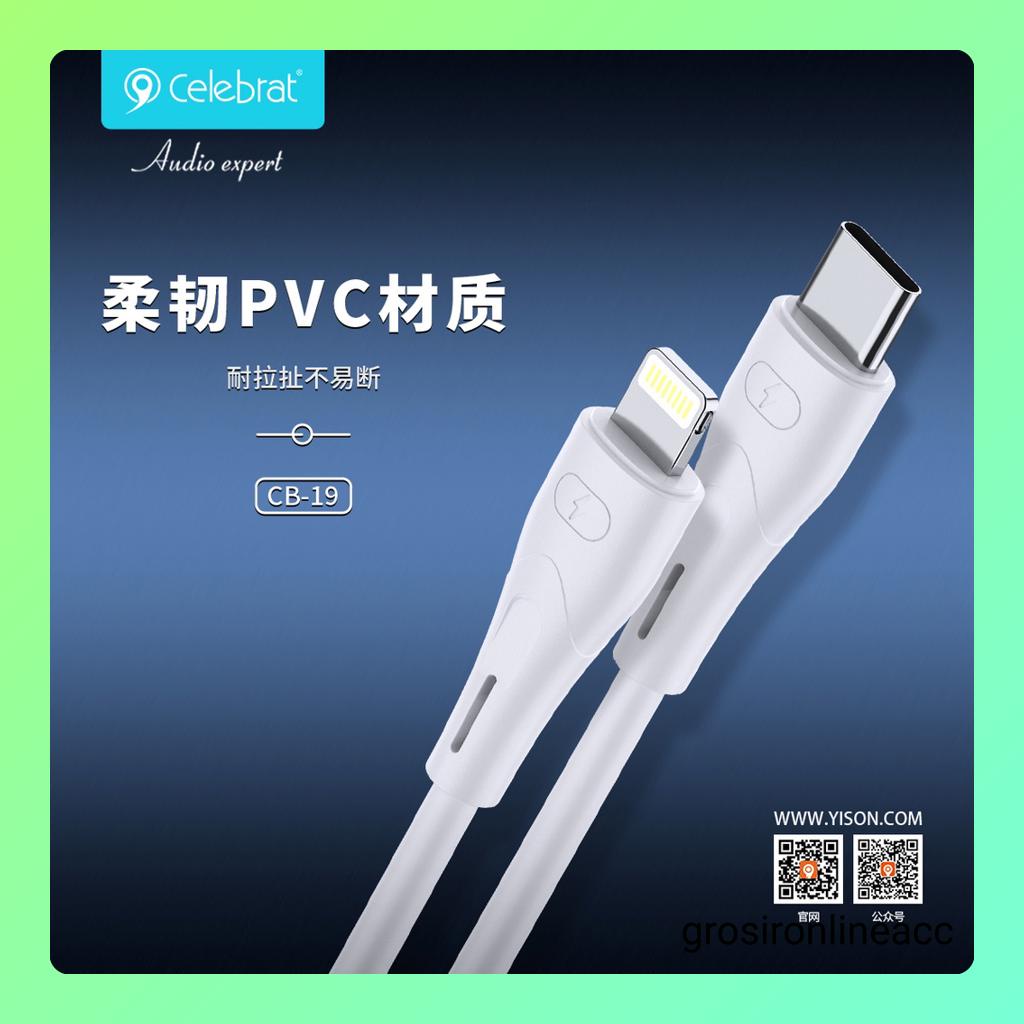 Kabel data Celebrat CB19T-i CBT19T-T CB09m CB09i CB09t charger chasan cable for android type C phone