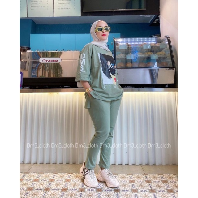 ONE SET CELANA DM3. STELAN CELANA VIRAL FENDI ONE SET  /STELAN JOGER PANT