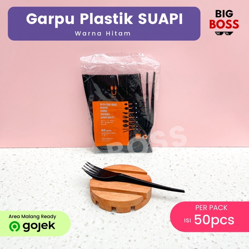 Garpu Makan Plastik SUAPI / Garpu Plastik / Alat Makan Plastik