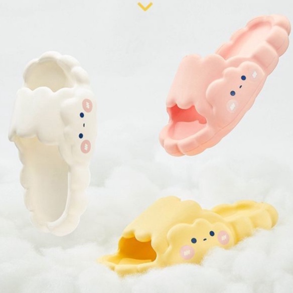 Sandal Selop Anak Perempuan Cloud Awan Korean Style Eva Ringan Terbaru Slip On Jelly Cute Sandal Slop Wanita Anak Anak