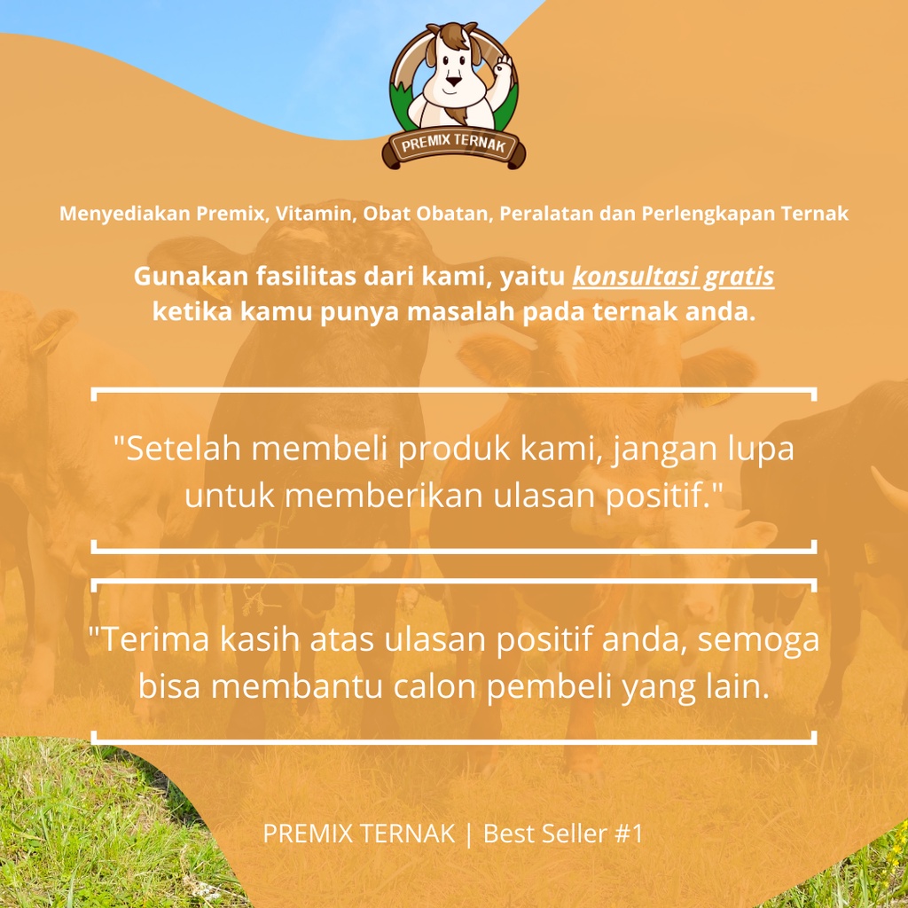 Obat Penguat Otot (Anti Lemes) Ternak Sapi Kambing Domba I Penambah Energi Spontan (ATP) I CETAVIT SORBI 1 Liter I Biosan TP I Biodin I Bio Prost