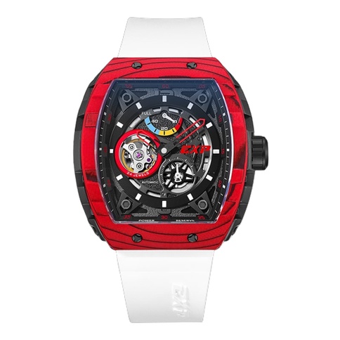 Jam Tangan Pria Expedition 6782 E6782 Automatic Carbon Titanium Limited Edition Rubber Original