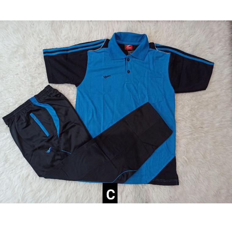 [R-H6H[♥☞] ⭐⭐⭐⭐⭐Setelan baju olahraga pak guru -setelan jalan santai lengan pendek termurah
