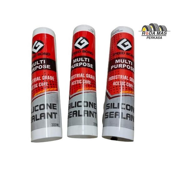 

☊zl Bestseller HANDSOM LEM Silicone Sealent Kaca Acetic Silen White, Black, Clear - White RMP J33