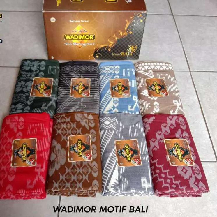 Limited - Sarung WADIMOR Motif Bali Pria Kain Tenun Samping Songket Batik Tradisional  Dewasa Laki C