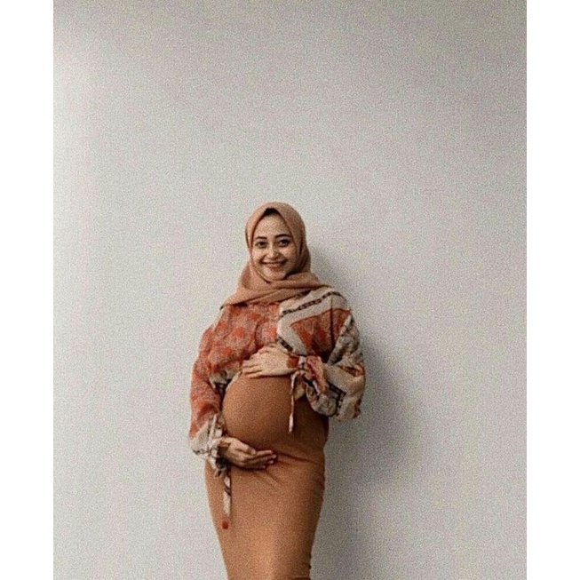 riche- basic long inner dress lengan panjang busui friendly/baju hamil/foto maternity/original bahan knit premium/bodycone/span/outfit hijab