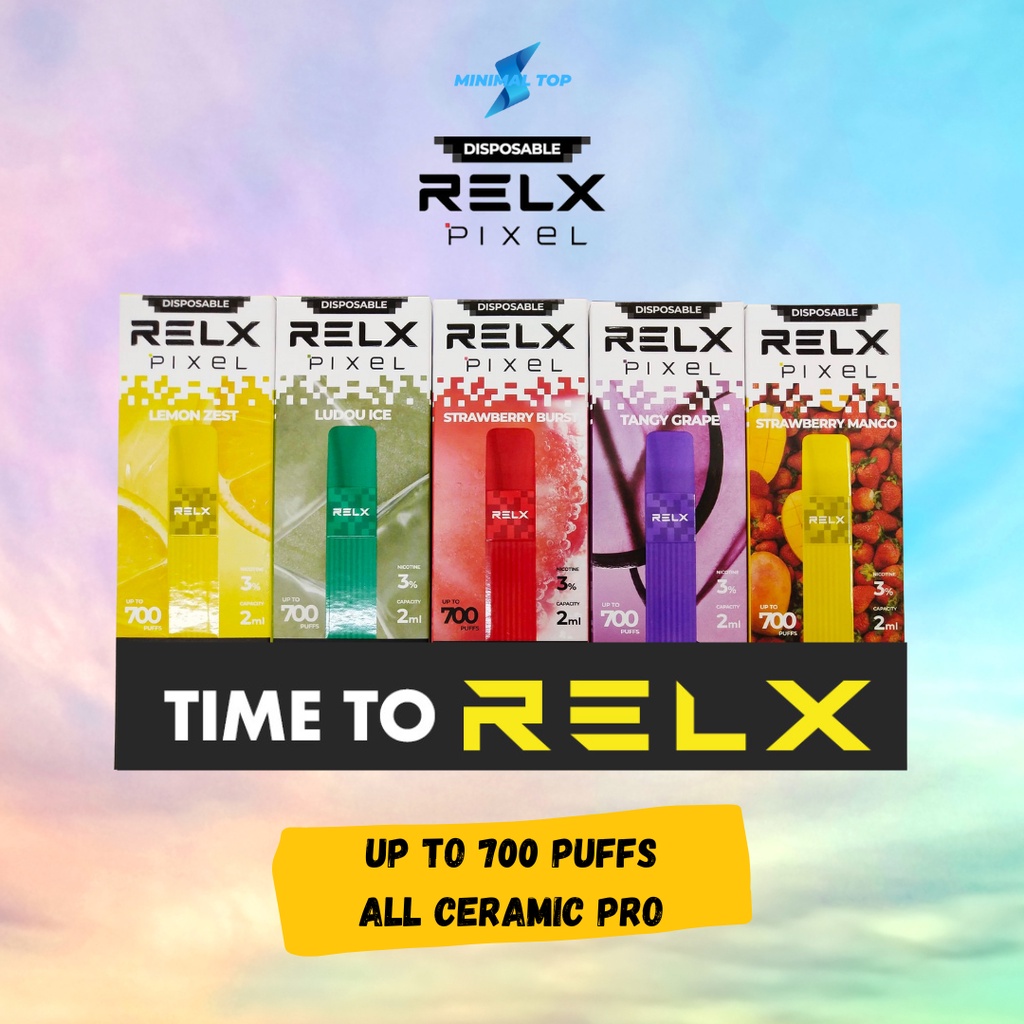 Relx Pixel Disposable Pods Pro Ceramic Original - All Flavours