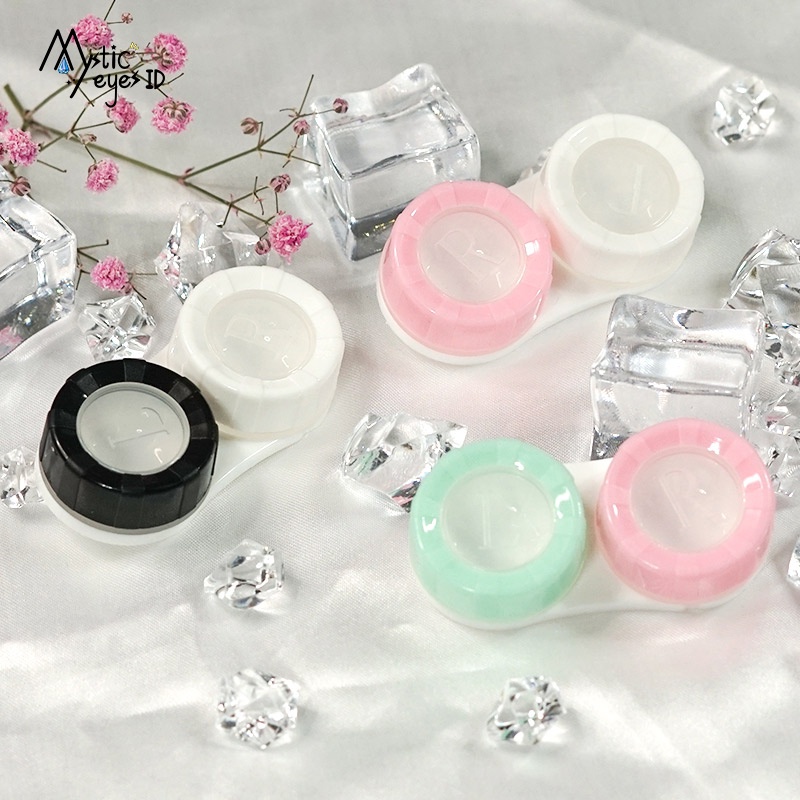 Portable Contact Lens Box Case For Eyes Care Kit Makaroni Softlens Case / Case Soflens / Kontak Lensa Case