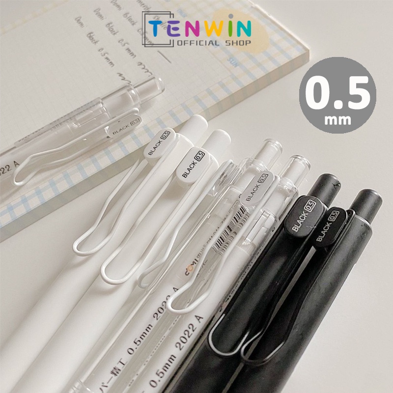 

Gel pen/Pulpen 0.5mm & refill pulpen hitam ins Style-Tenwin