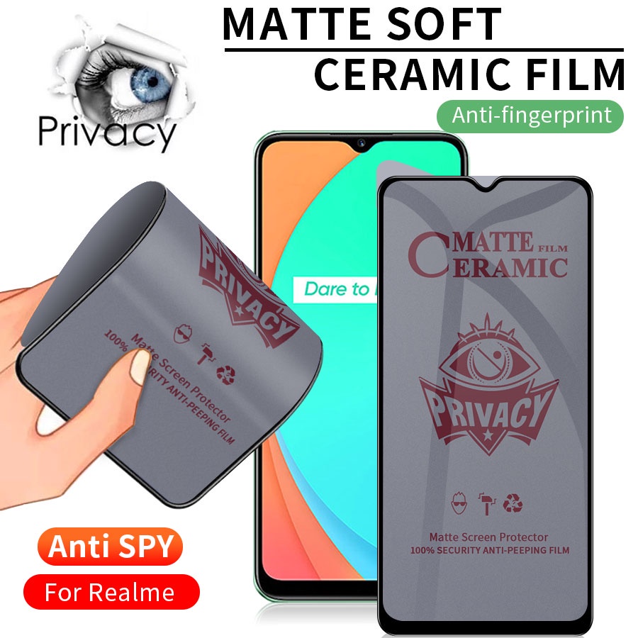 Tg Spay Antigores Tempered Glass Full Ceramic Mate Spay REALME 2/3/3PRO/3I/5/5I/5S/5PRO/6/6I/6PRO/7/7PRO/7I/8I/8/8PRO/9RPO